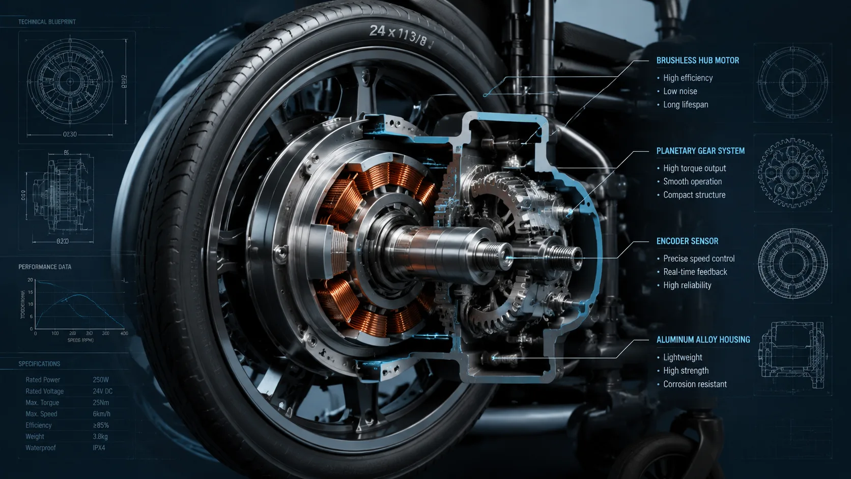 Hub Motor Technology in Electric Wheelchairs: Why Efficiency Matters for B2B Buyers